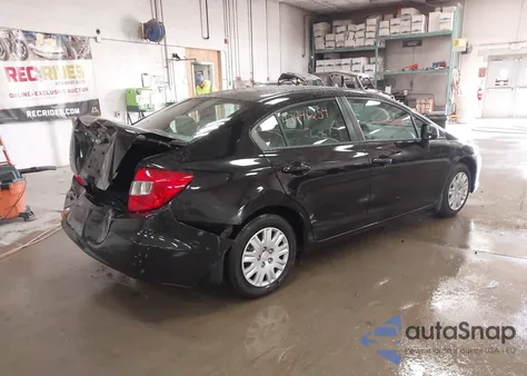 2012 Honda Civic Lx z USA, uszkodzony, nr VIN 2HGFB2F55CH583346